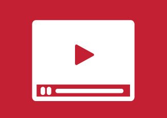 Icon of a play button on a screen